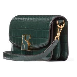 KATE SPADE - DAKOTA CROC-EMBOSSED SMALL Body CROSSBODY Bag ROCK GARDEN Green New